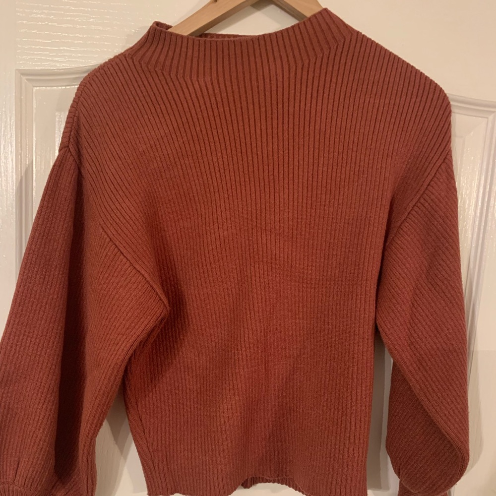 Crop Balloon Sweater